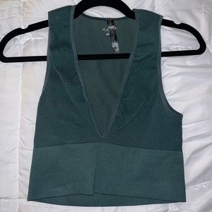 Out from under ribbed tank top